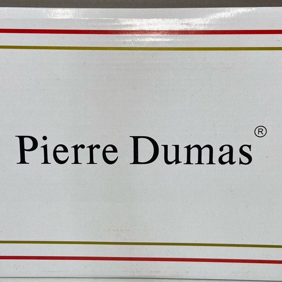 PIERRE DUMAS Adora-11 Red Faux Snakeskin Sexy Heels Zip Back Sz 9M - Picture 8 of 9